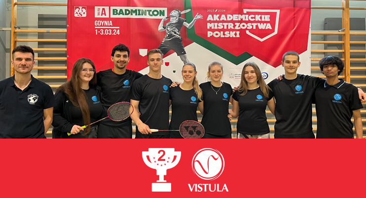 Zdjęcie grupowe badmintonistów Vistuli